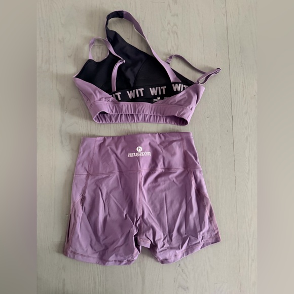 Three Sets of Stylish Activewear Biker Shorts and Sports Bras with Hoodie - Picture 16 of 16